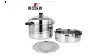 Durable 2-Layer Stainless Steel Soup Steaming Pot 1