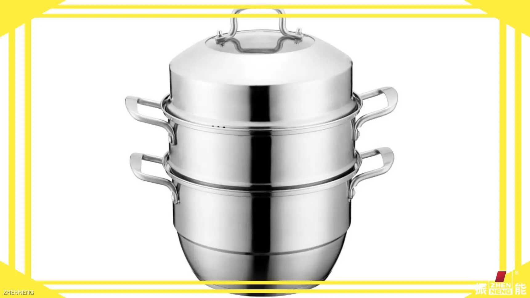 3-Layer Stainless Steel Steamer Pot - Best Steamer Pan 1
