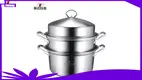 Olla vaporera de acero inoxidable de 3 capas: utensilio de cocina versátil y duradero. 1