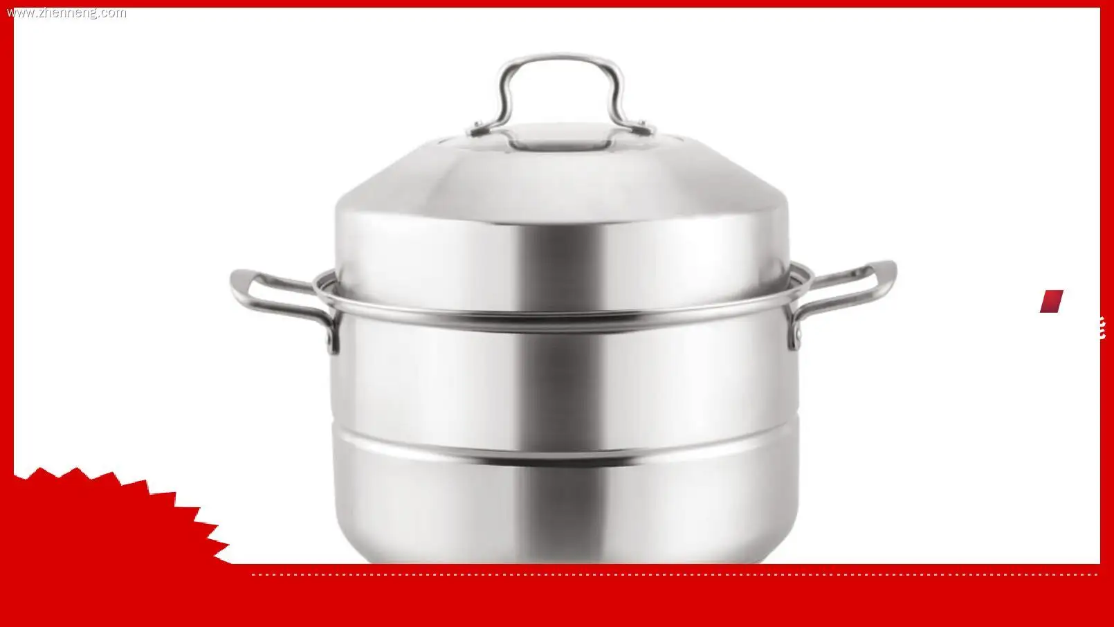 26cm Stainless Steel Food Steamer with Double Handles - Superior Quality 1