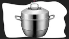 28cm Stainless Steel Cook Pot with Steamer - Fast Sale Quality 1
