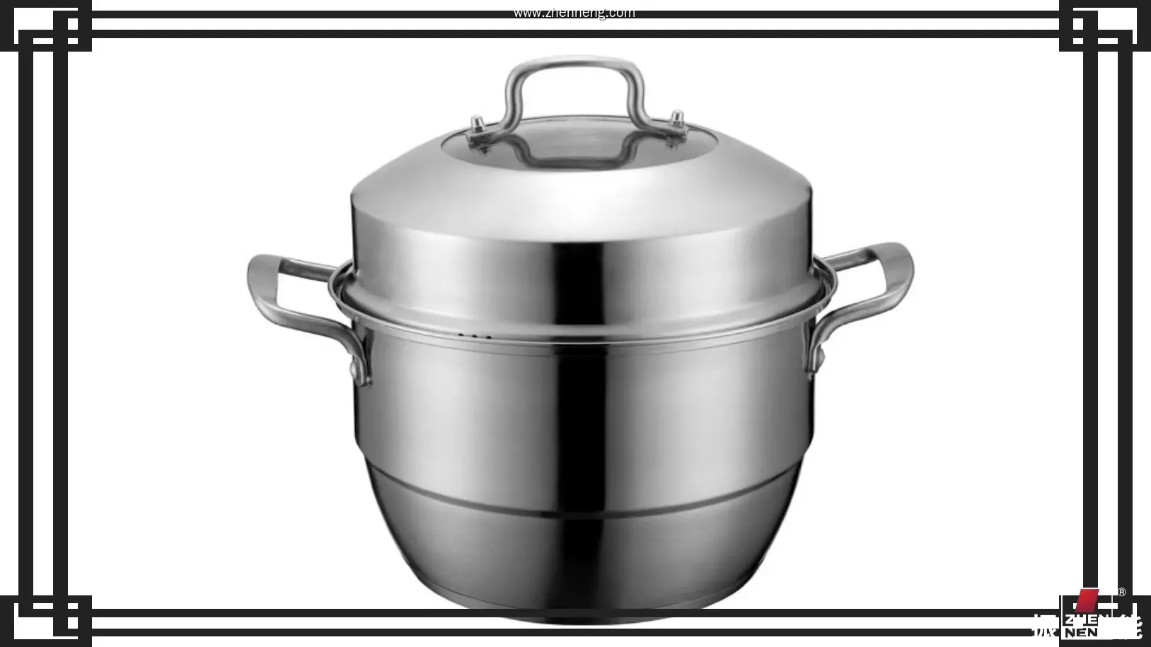 Stainless Steel 30cm Two-Layer Steamer Pot for Family, Household - High Quality SUS 304 Cookware 1