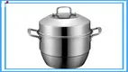 28cm Stainless Steel Steamer Cookware - High Quality Family Steamer Pot 1