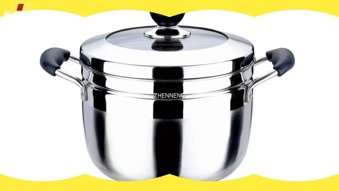 Large 22cm Stainless Steel Steamer Pot with Inner Basket – Durable & Easy Clean 1