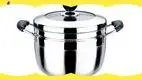 Large 22cm Stainless Steel Steamer Pot with Inner Basket – Durable & Easy Clean 1