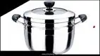 22cm Stainless Steel Steamer Pot with 2 Handles 1
