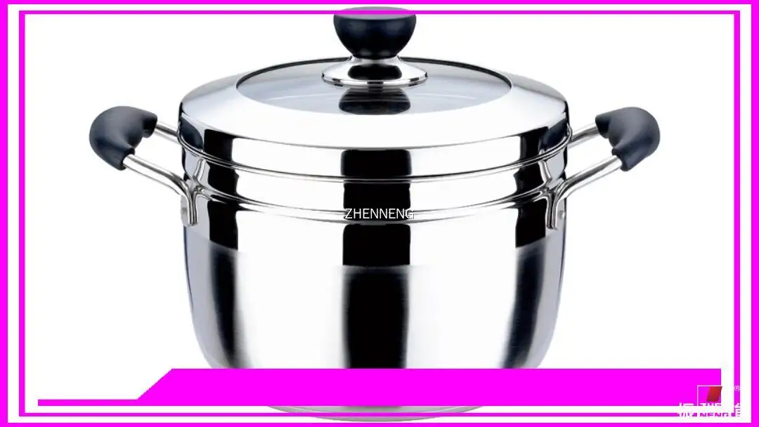 26cm Stainless Steel Steaming Pot with Glass Lid & Steamer Basket 1