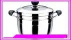26cm Stainless Steel Steaming Pot with Glass Lid & Steamer Basket 1