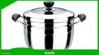 26cm Stainless Steel Food-Grade Steamer Pot with Tempered Glass Lid 1