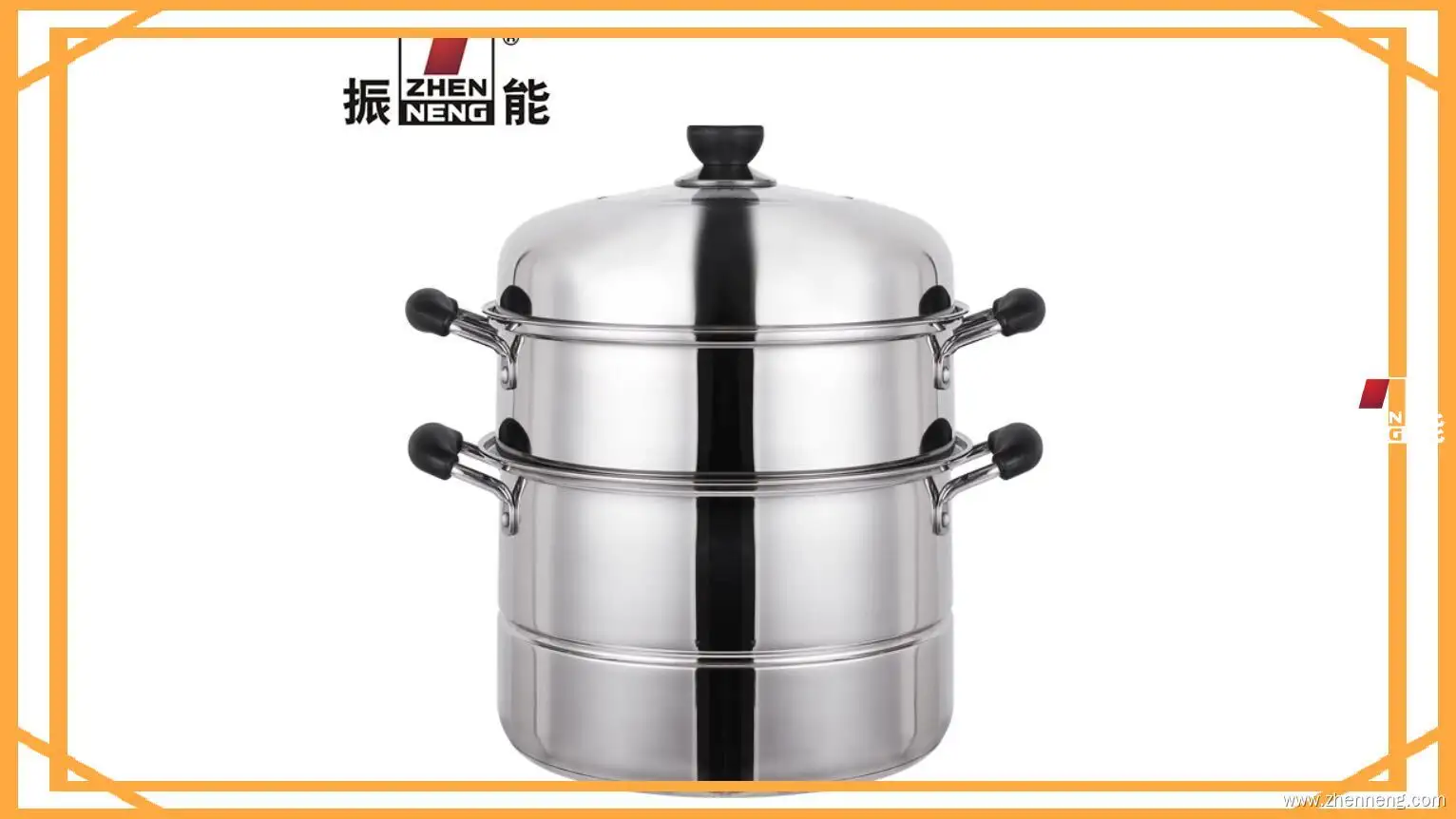 28cm Stainless Steel Steamer Pot with Bakelite Handle - Best Quality 1