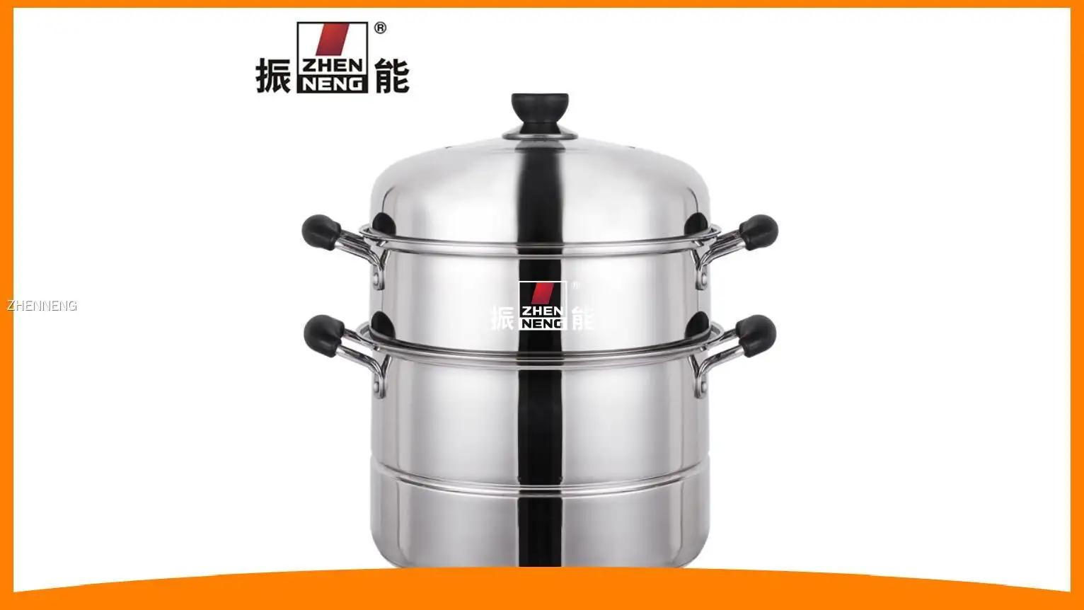 Bakelite Handle 28cm Steamer Pot - Big Capacity, Stainless Steel, Quality-Guaranteed 1