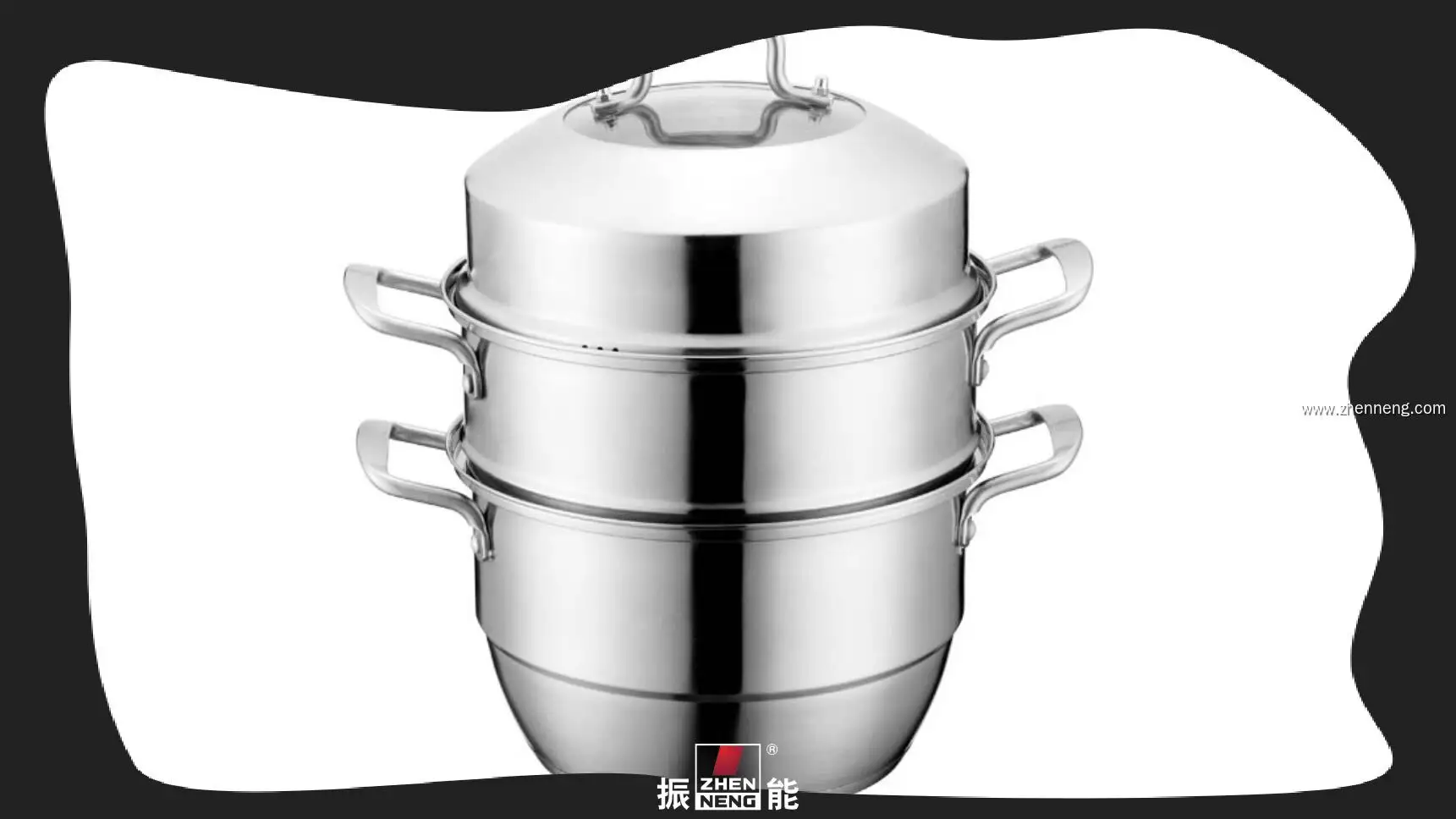 3-Tier Stainless Steel Steamer Pot - Customizable & Durable 1