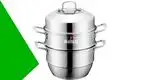 3 Tier Steamer with Silicone Handles: High-Quality Stainless Steel Pot 1