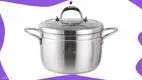 22cm Stainless Steel Steamer Pot
 1