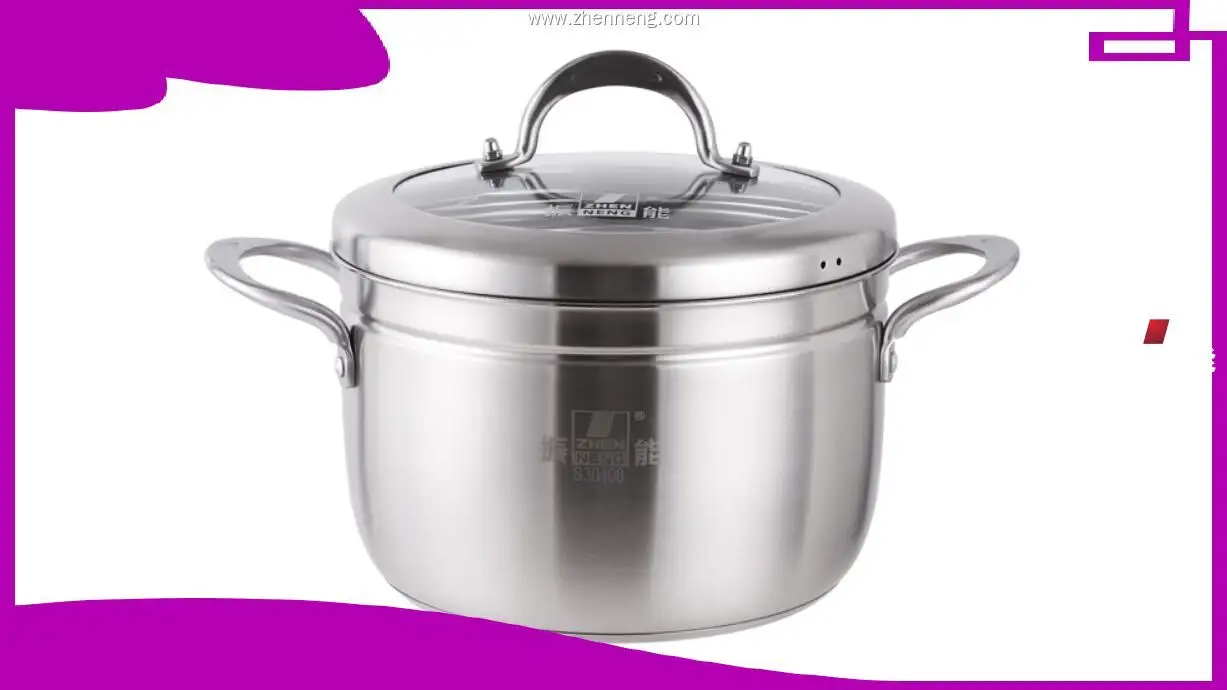 2-Tier Stainless Steel Steamer Pot with Glass Lid 1
