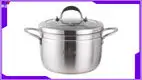 22cm Stainless Steel Steamer with Double Handles & Glass Lid 1