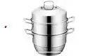 Zhenneng 30cm Stainless Steel 3-Tier Steamer Pot with Glass Lid 1