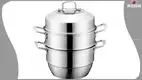 3 Tier Pot Steamer - Top Quality Stainless Steel Cookware 1