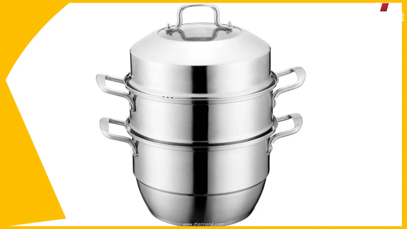 Cuit-vapeur à 3 niveaux en acier inoxydable - Personnalisable et polyvalent 1