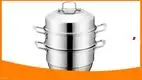 三层蒸锅，带玻璃盖 - 高品质不锈钢 1