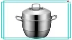 26cm 2-Tier Stainless Steel Steamer Pot – Durable, Healthy Cooking 1