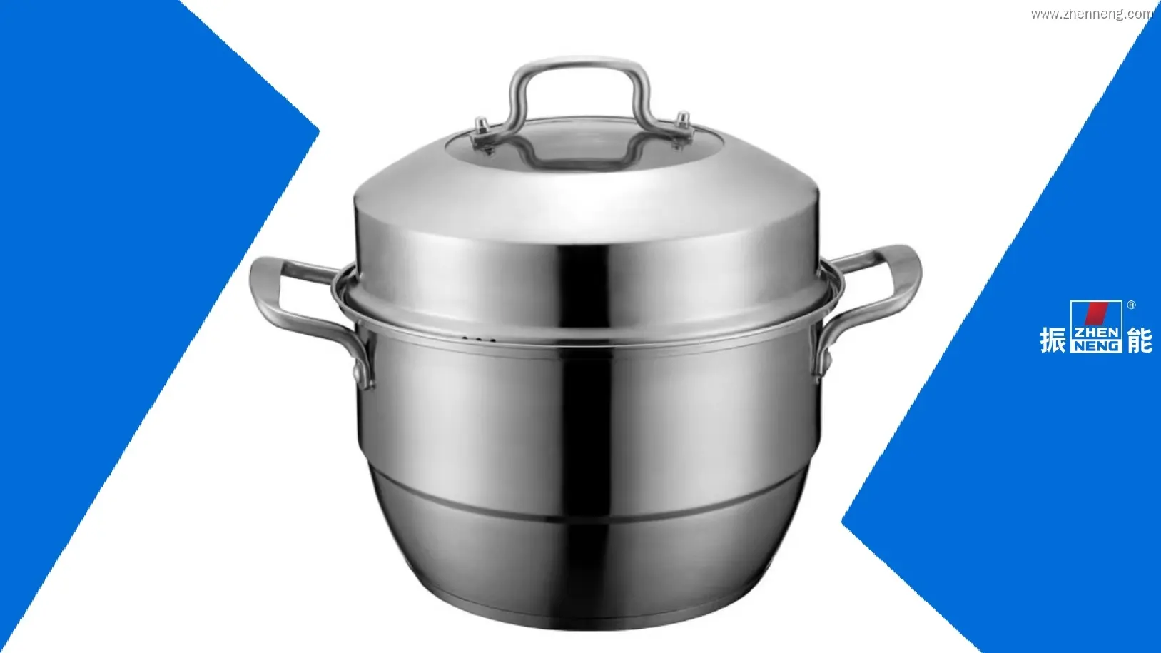 26cm 2-Tier Stainless Steel Steamer Pan 1