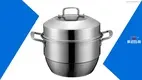 26cm 2-Tier Stainless Steel Steamer Pan 1