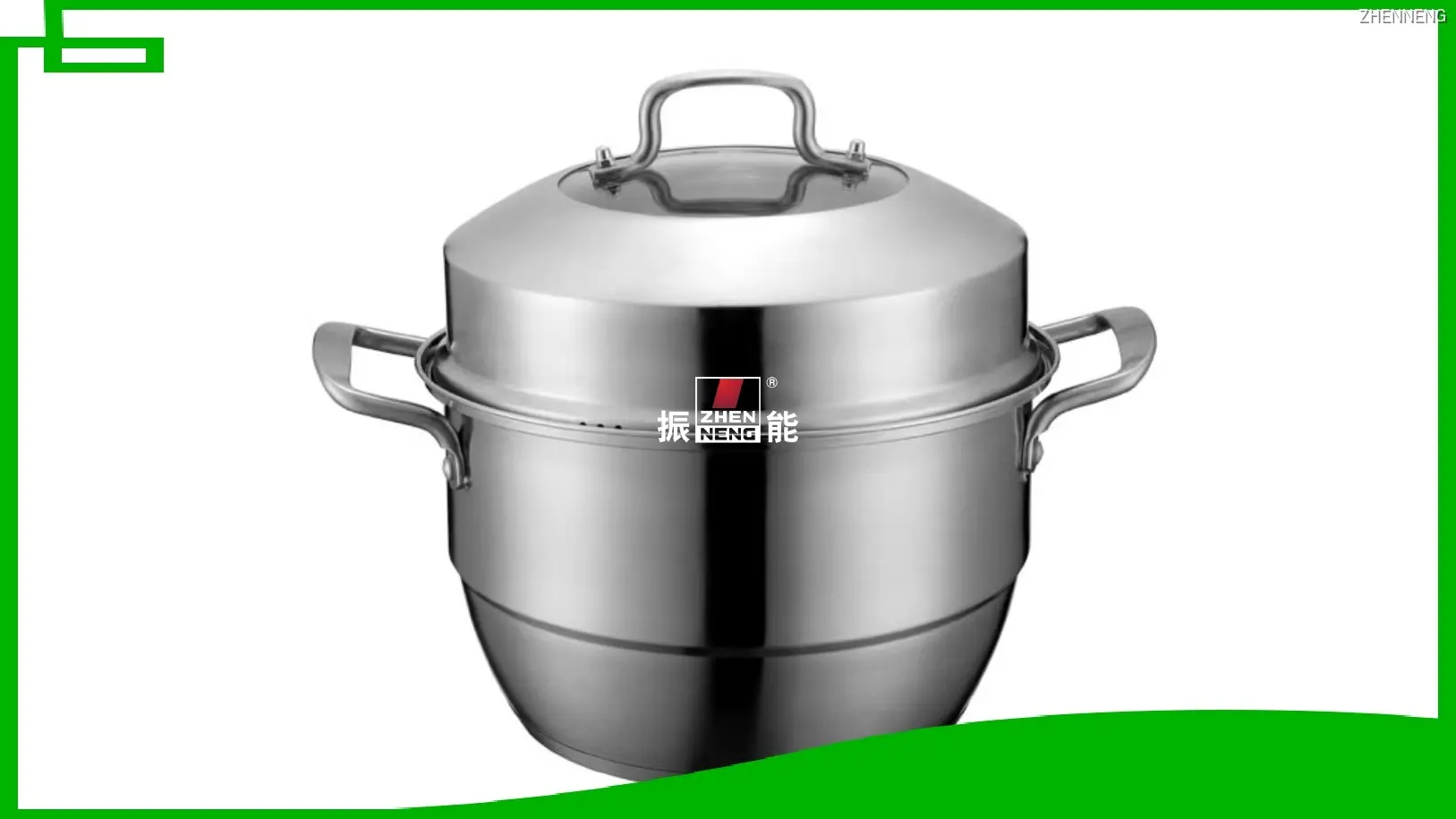 2-Tier Stainless Steel Steamer Pot: Healthy & Efficient Cooking 1