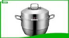 2-Tier Stainless Steel Steamer Pot: Healthy & Efficient Cooking 1
