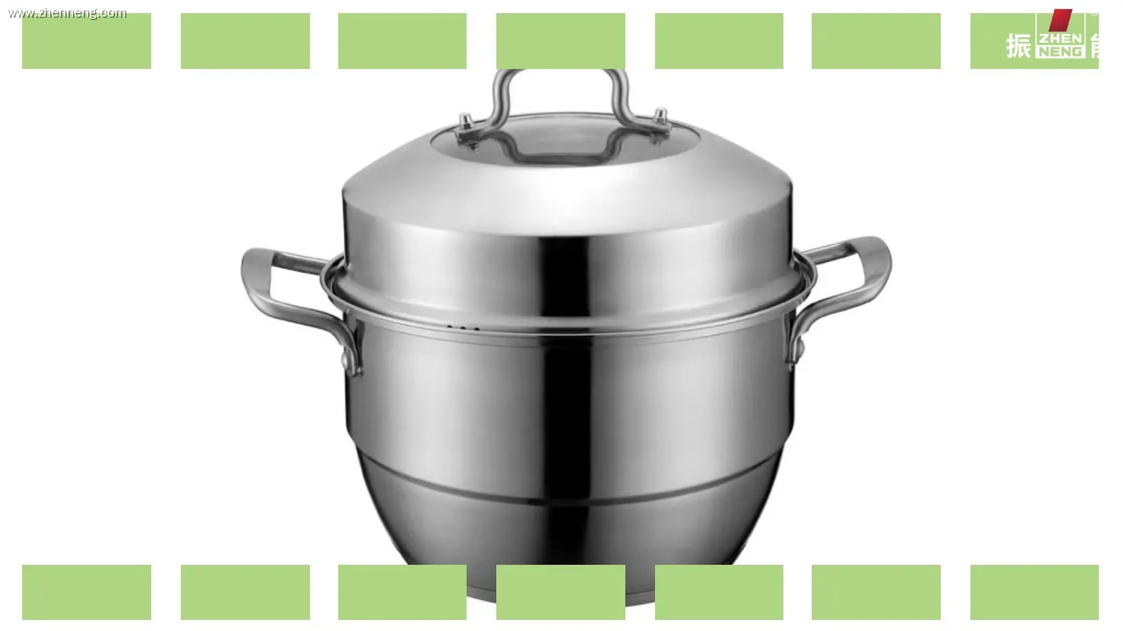 2-stöckiger Dampfgarer aus Edelstahl: Effiziente Essenszubereitung 1