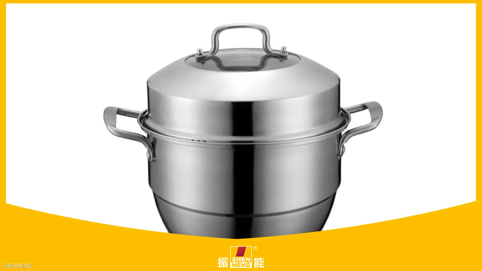 Двухъярусная пароварка из нержавеющей стали - высококачественная посуда. 1