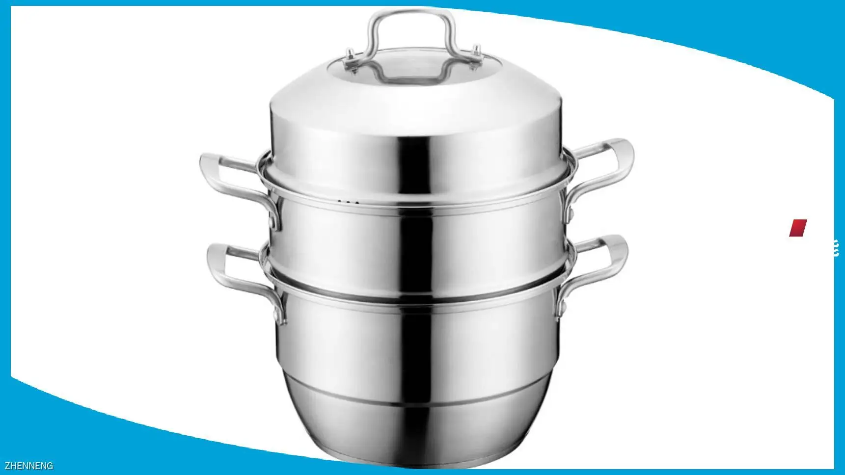 3 Tier Stainless Steel Steamer Pot - Customizable Quality Cookware 1