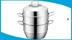 3 Tier Stainless Steel Steamer Pot - Customizable Quality Cookware 1
