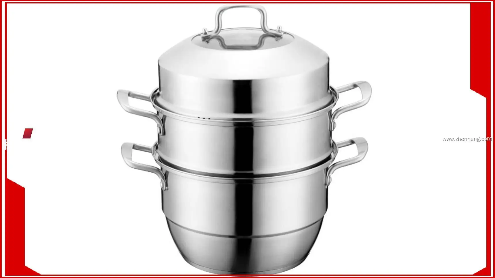 3 Tier Stainless Steel Cookware Steamer - Customizable Kitchenware with Quality Performance 1