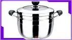Two Tier Stainless Steel Steamer Pot with Glass Lid 1