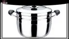 Stainless Steel 2 Tier Steamer Pot with Glass Lid 1