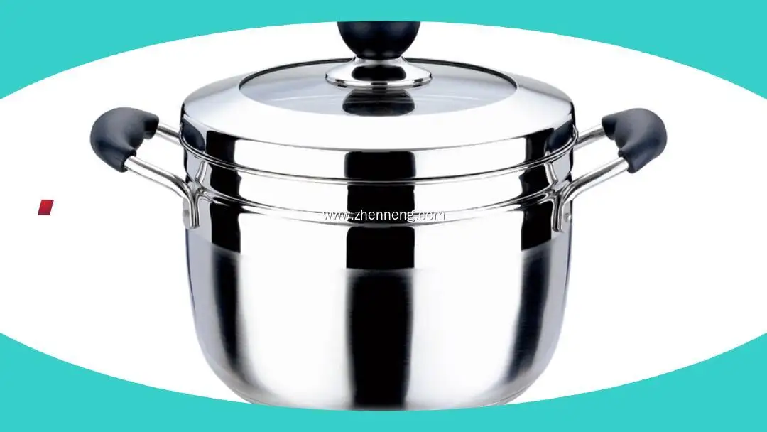 2 Tier Stainless Steel Steamer Pot with Glass Lid - Superior Choice 1