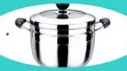 2 Tier Stainless Steel Steamer Pot with Glass Lid - Superior Choice 1