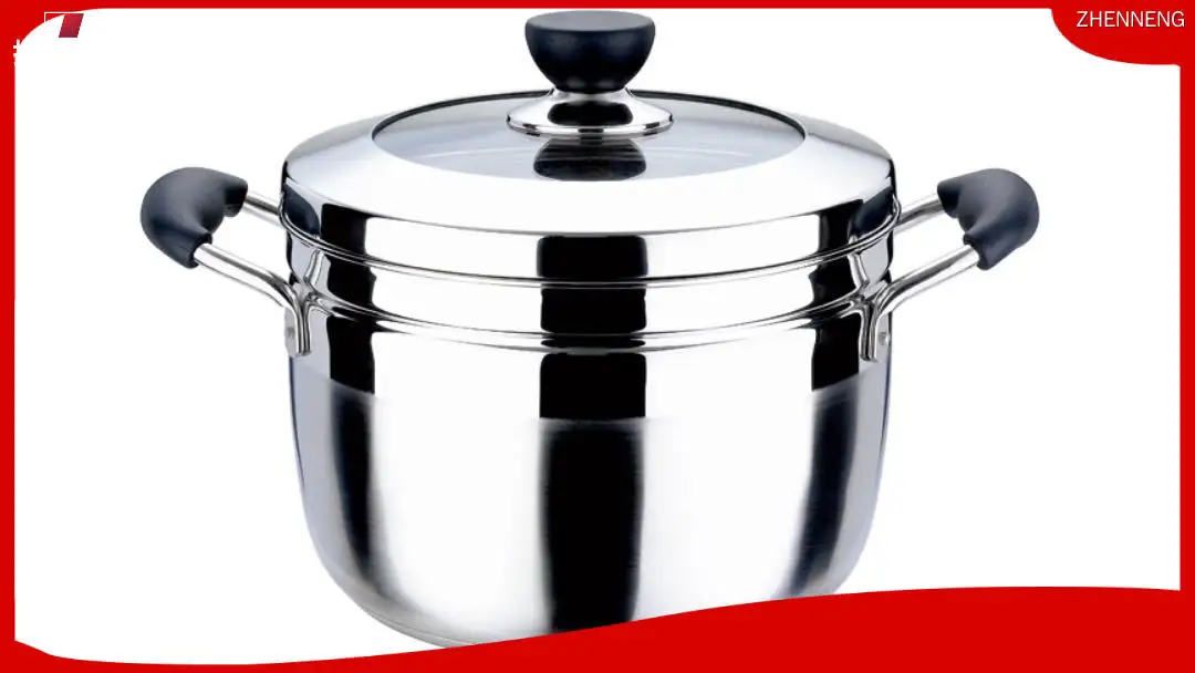 Cuit-vapeur à deux étages avec couvercle en verre de 24 cm - Personnalisable et durable 1