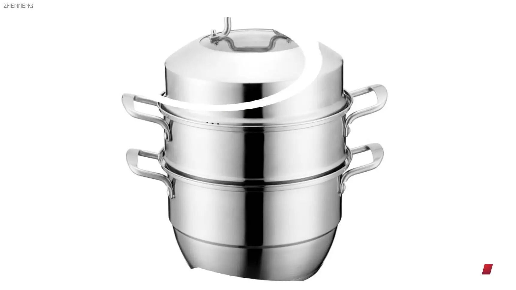 Multi-purpose 28cm Stainless Steel Steamer Pot with Glass Lid 1
