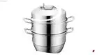 Multi-purpose 28cm Stainless Steel Steamer Pot with Glass Lid 1