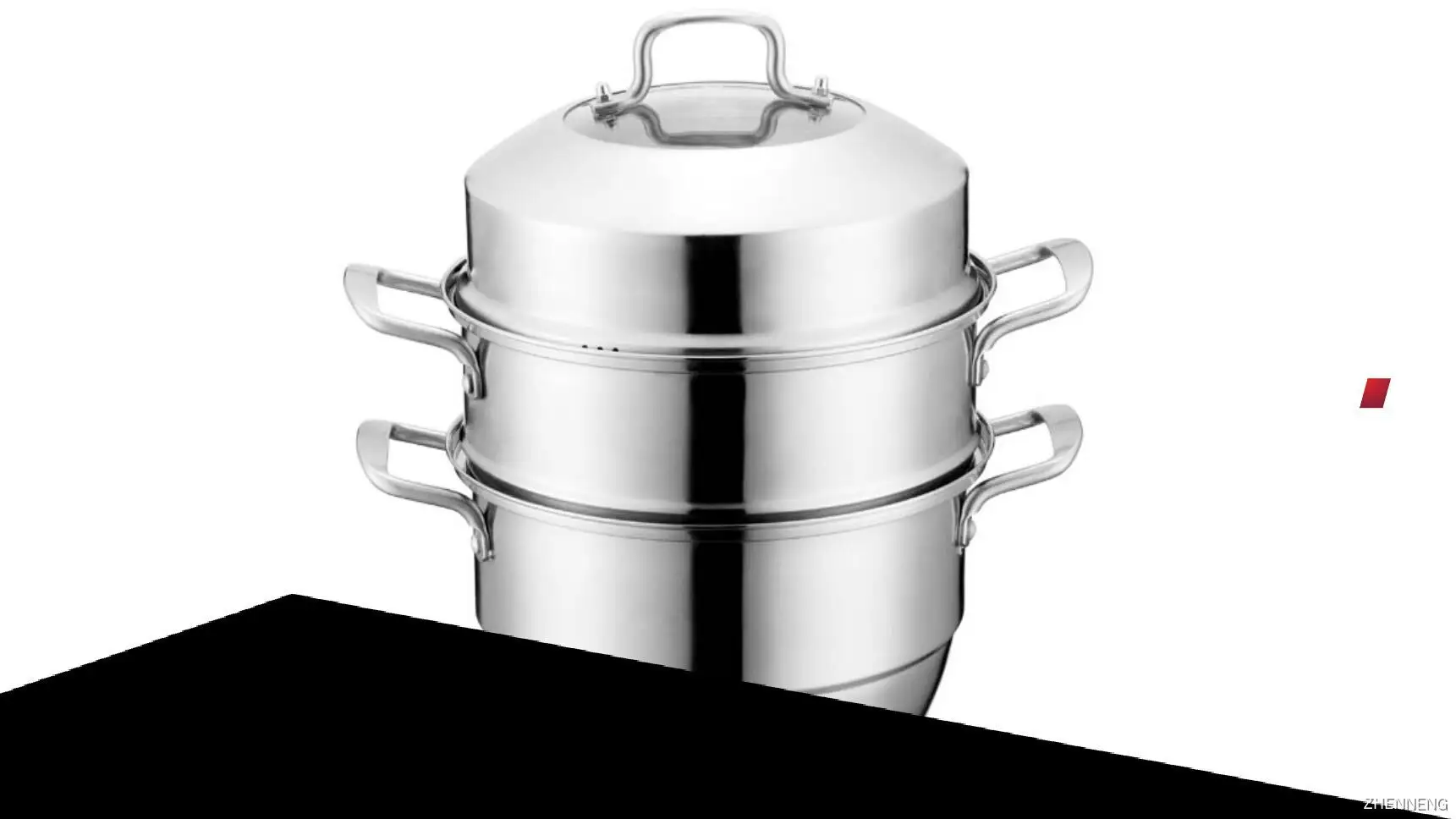 Cuit-vapeur à 3 niveaux - Batterie de cuisine multifonction en acier inoxydable 1