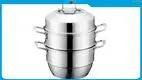Three Tier Stainless Steel Steamer Pot 1