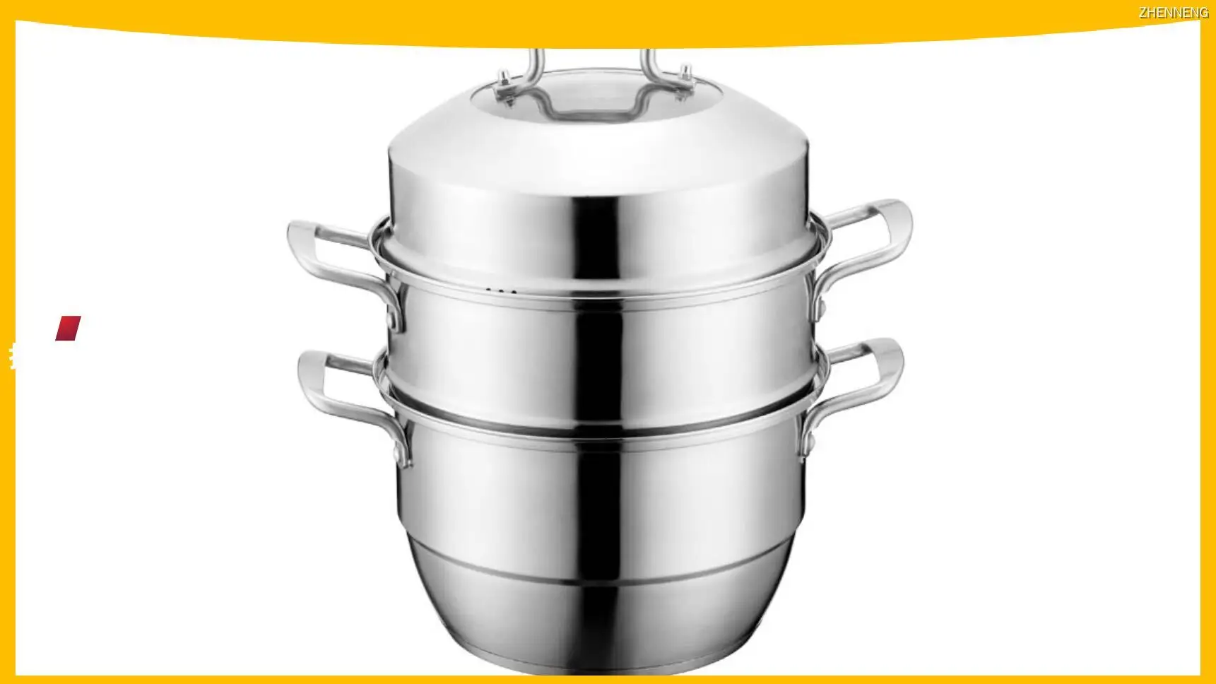 3 Tier Tamale Pot: Stainless Steel Steamer - Customizable & Fast Heating 1