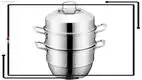 Triple Layer Stainless Steel Steamer Pot - Fast Heating & Stackable 1