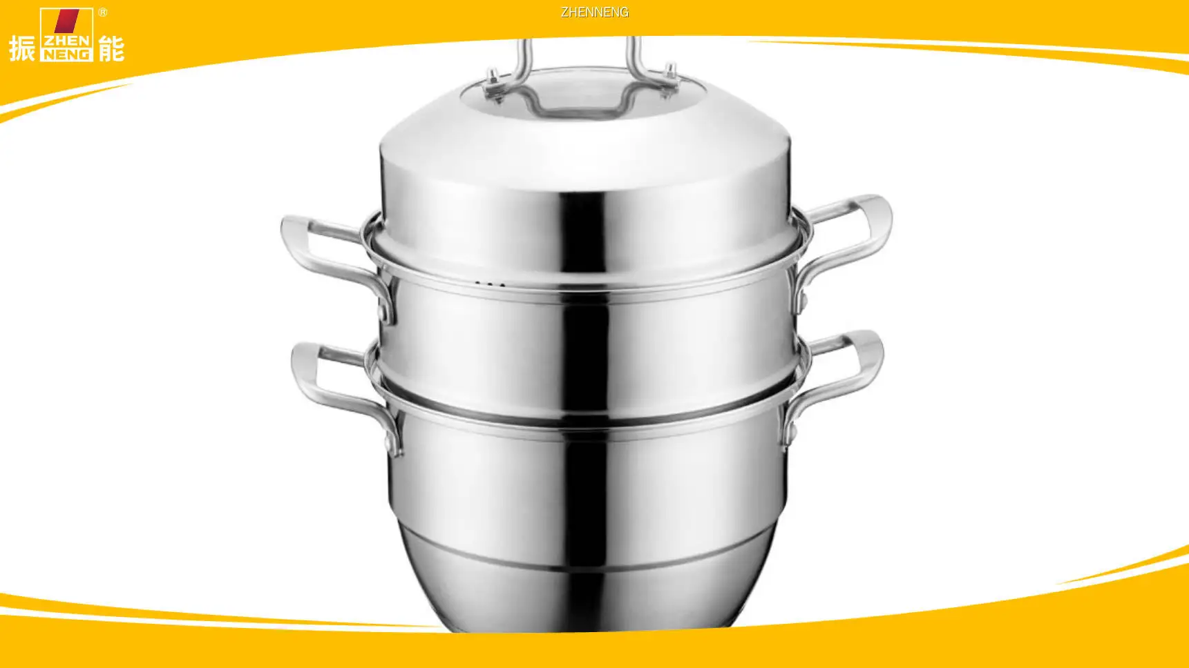 3 Tier Stainless Steel Steamer - Fast Heating & Stackable 1