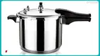 Stainless Steel Pressure Cooker with Safety Locking Lid 1