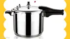 6L Stainless Steel Pressure Cooker with Safety Locking Lid - U-Style 1
