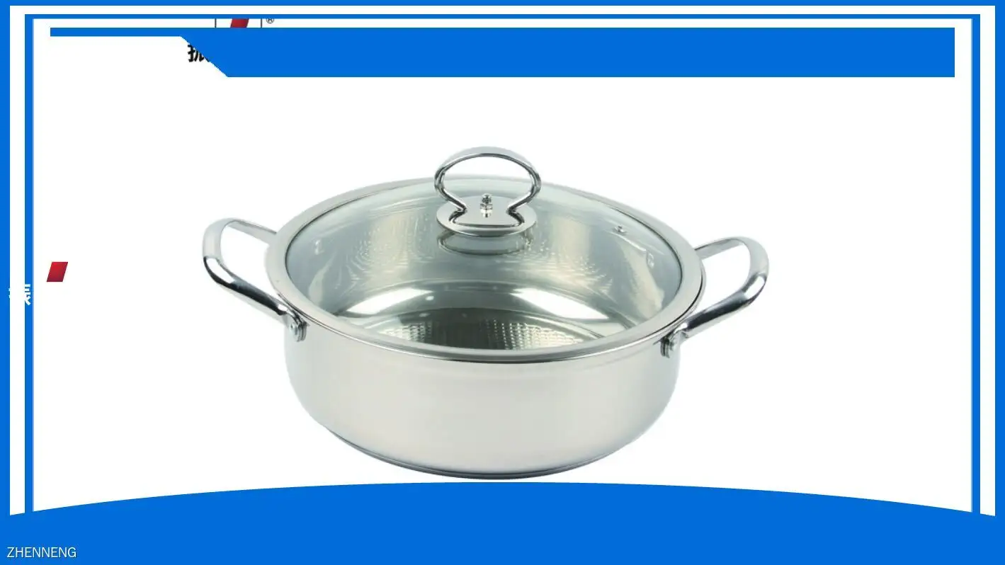 28CM Stainless Steel Hot Pot - 5L Soup Cookware for Induction/Gas 1