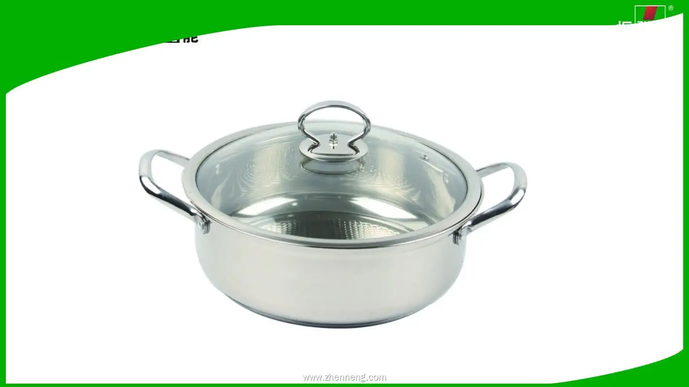 28CM Stainless Steel Hot Pot with Lid - 5L Soup Cookware for All Stoves 1